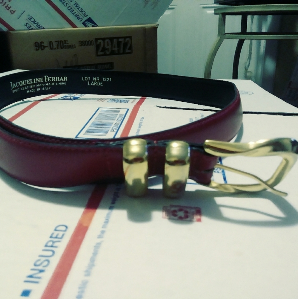 🇮🇹 JACQUELINE FERRAR ITALIAN BELT🐹🐧MADE IN ITALY 🇮🇹 NICE GIFTING!! ♥️ - Picture 2 of 4